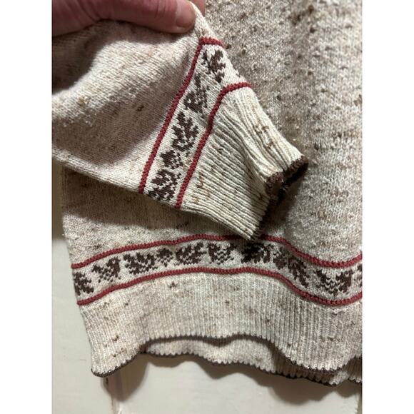 Vintage 90s cardinals birds sweatshirt gray crewneck Shenandoah knit sz Large - Picture 5 of 9